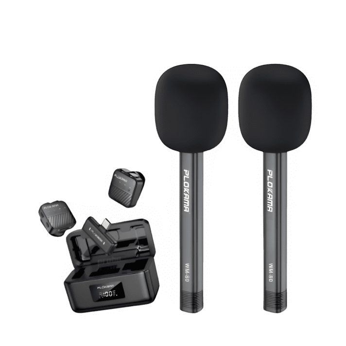 Plokama Wireless Lavalier Microphone & Handheld Stick (WM-80) Sri lanka