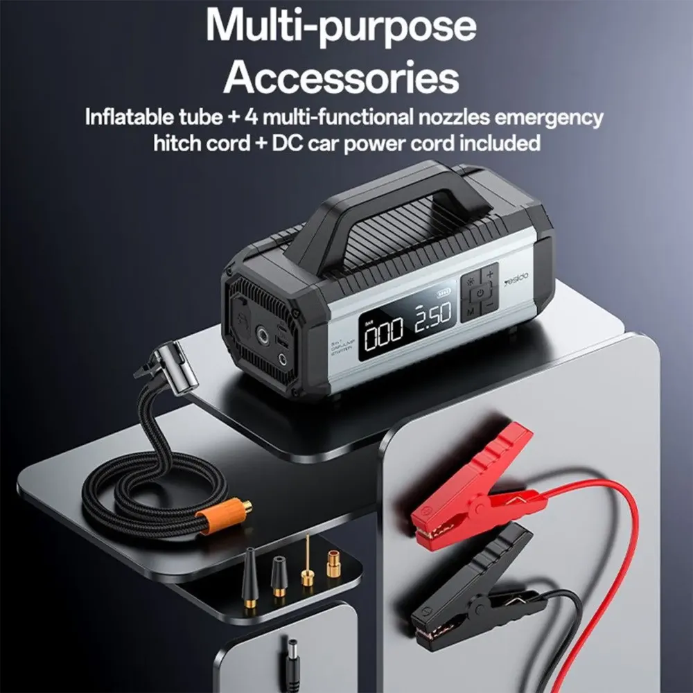 Yesido 5-in-1 Inflator & Jump Starter