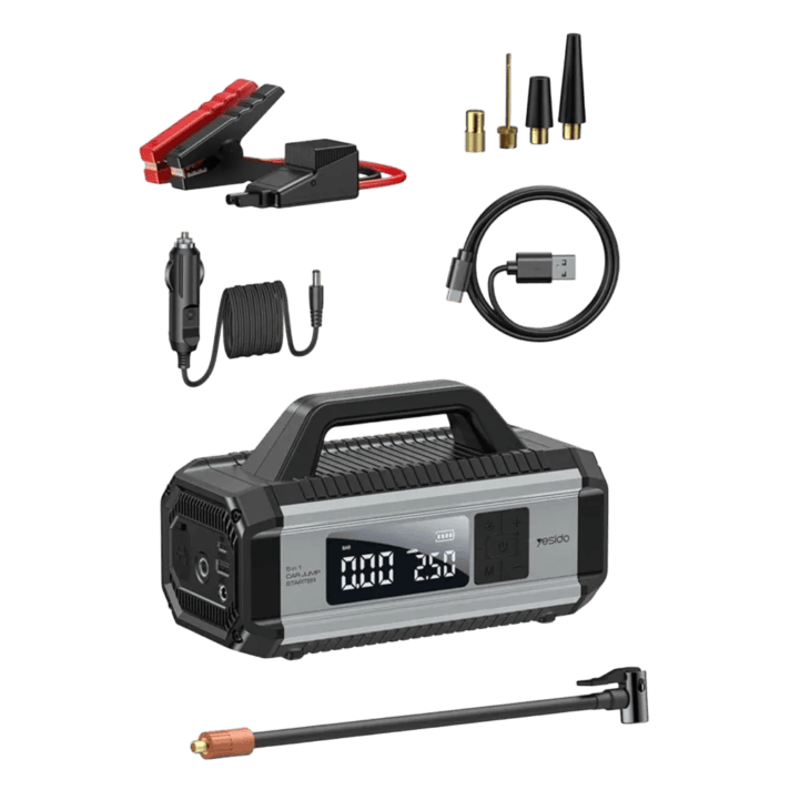 Yesido 5-in-1 Inflator & Jump Starter