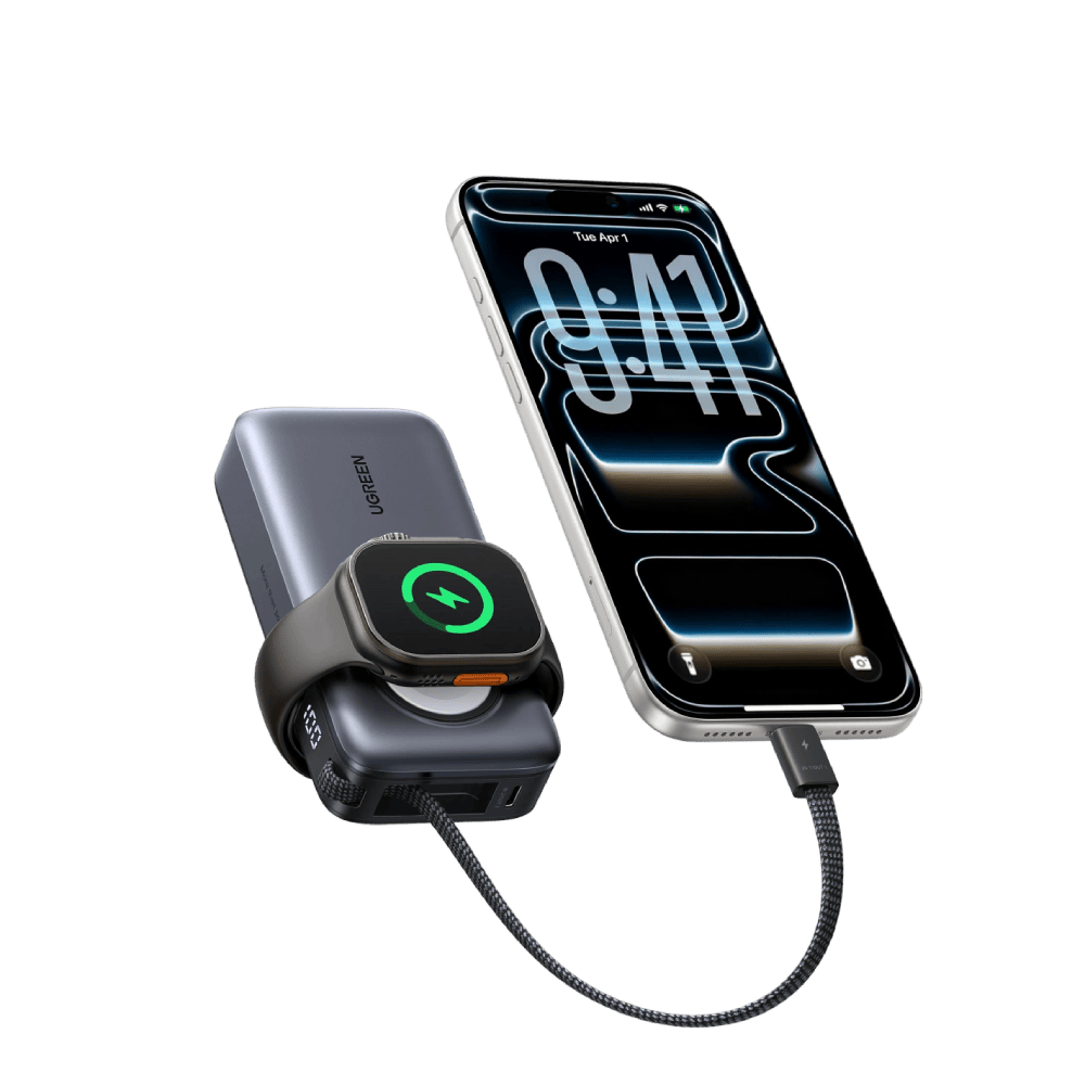 UGREEN 10000mAh 30W + Magnetic Apple Watch & Inbuilt Type-C Cable Fast Charger Power Bank 2 UGREEN 10000mAh 30W + Magnetic Apple Watch & Inbuilt Type-C Cable Fast Charger Power Bank
