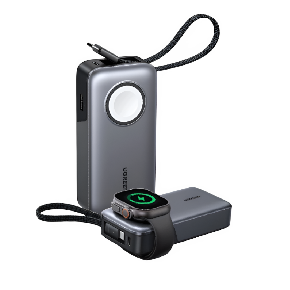 UGREEN 10000mAh 30W + Magnetic Apple Watch & Inbuilt Type-C Cable Fast Charger Power Bank 1 UGREEN 10000mAh 30W + Magnetic Apple Watch & Inbuilt Type-C Cable Fast Charger Power Bank